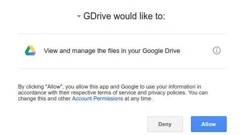 Account driving